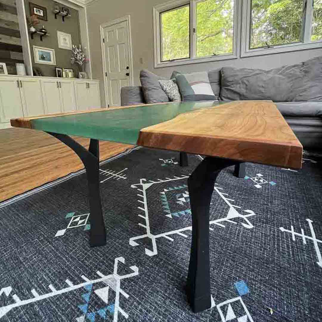 Bench Legs 118 Faras 16H Modern Steel Furniture Flowyline Design Coffee Table Base for DIY furniture dining home decor epoxy woodworkbench legs coffee table outdoor furniture metal Small Coffee Table cabinet legs epoxy mold c channel hair pin legs walnut legs tapered upholstered metal legs for bench