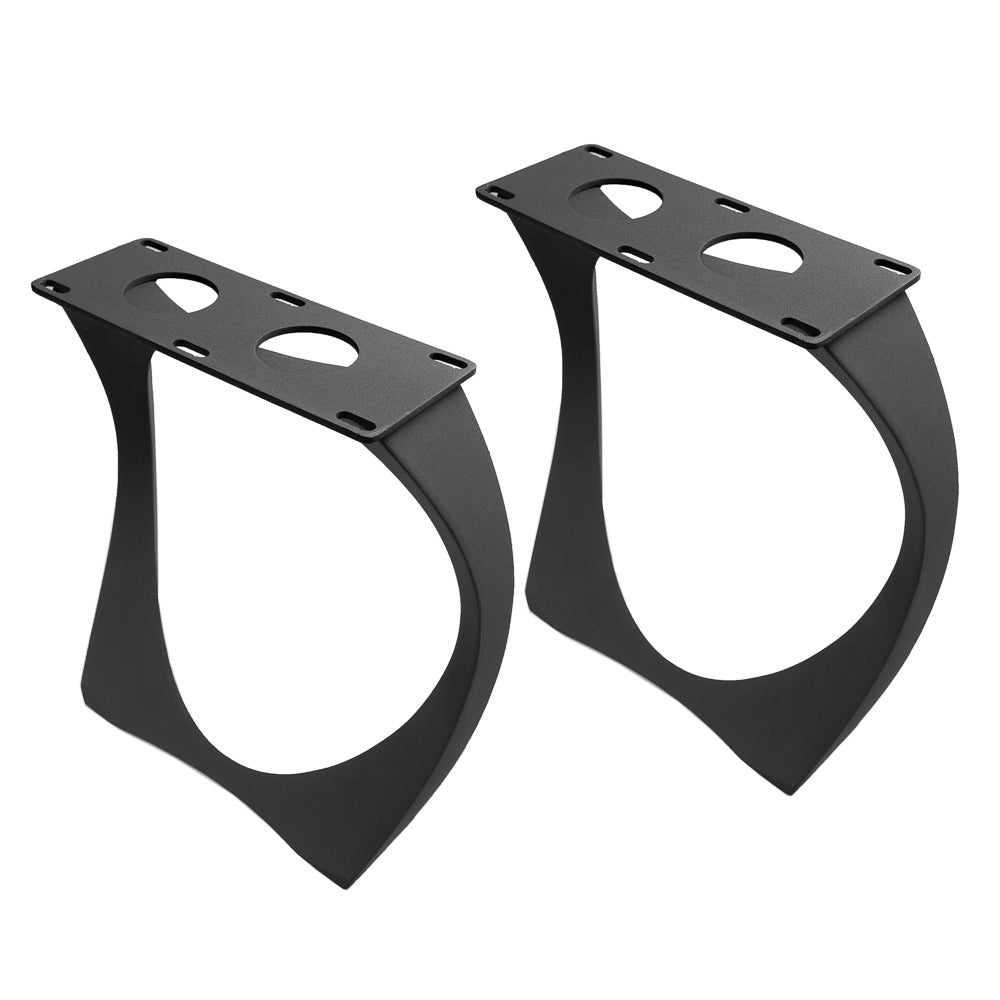 set of metal bench legs for DIY bench – black steel legs heavy duty for outdoor and indoor furniture