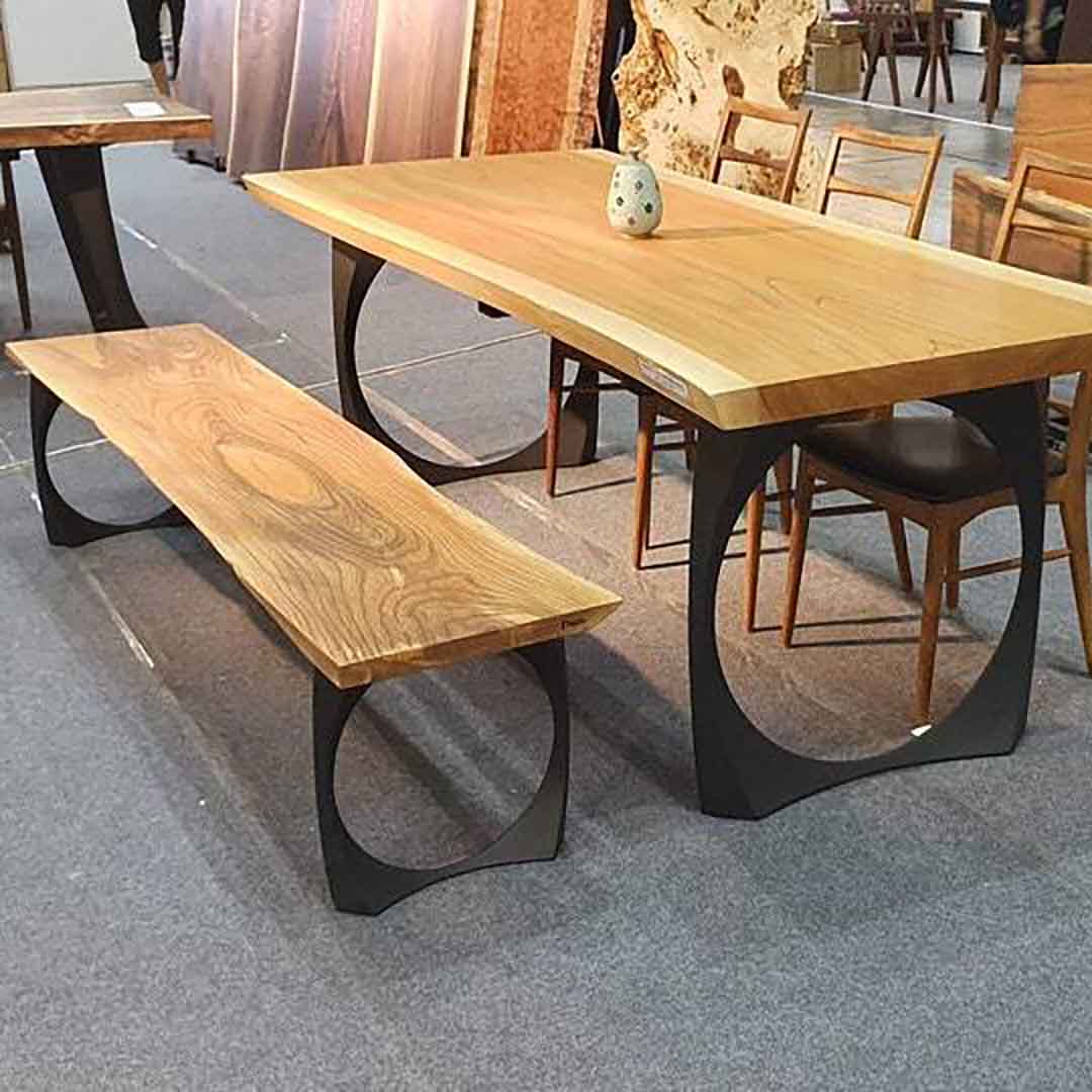 Bench Legs 110 Oria 16H for Woodworking, Live Edge Tabletop Coffee Table Base for DIY furniture dining home decor epoxy woodworkbench legs flowyline legs modern coffee table metal side table kitchen table legs set of bench legs trapezoid c bench frame hair pin legs walnut legs tapered