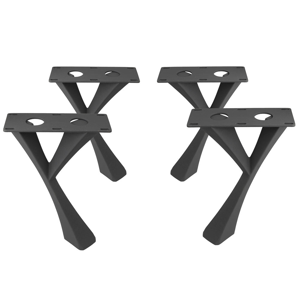 Bench Legs 115 Yami 16H Industrial Metal Furniture FlowyLine Design Coffee Table Base for DIY furniture dining home decor epoxy woodworkmodern coffee table metal bench legs steel x bench legs adjustable stool bench x legs narrow wood bench for entryway modern end table