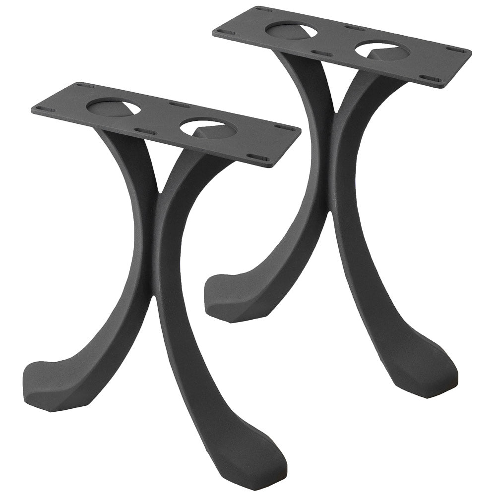 Bench Legs 109 Xeni - 13W, 16H inch - Set of 2 pcs of FlowyLine Design Coffee Table Base for DIY furniture dining home decor epoxy woodworkbench furniture legs steel table coffee table legs modern outdoor bench dining bench handmade furniture rustic table legs narrow wood bench entryway x bench legs