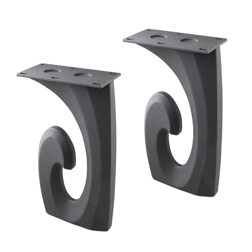 Bench Legs 124 Luma - 16H inch - Set of 2 pcs of Flowyline Design Coffee Table Base for DIY furniture dining home decor epoxy woodwork furniture legs steel modern metal coffee table side table bench legs furniture feet walnut legs tapered upholstered bench bench legs metal bench legs bench legs metal work bench legs table bench legs modern bench legs bench table legs