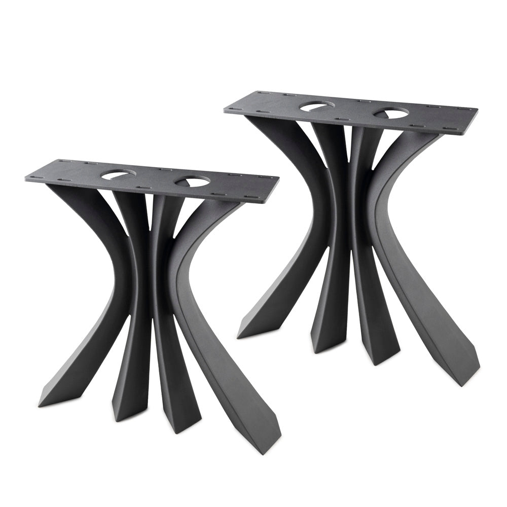 Bench Legs 126 Akro - 16H inch - Set of 2 pcs of FlowyLine Design Coffee Table Base for DIY furniture dining home decor epoxy woodworkmetal table legs steel bench legs coffee table farmhouse outdoor bench metal coffee table handmade home decor woodwork mid century modern rustic table legs metal legs for bench