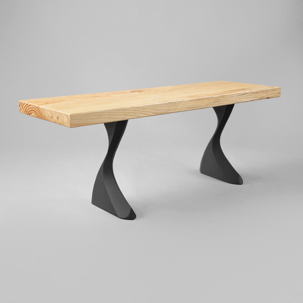 Bench Legs 122 Botas - 16H inch - Set of 2 pcs of FlowyLine Design Coffee Table Base for DIY furniture dining home decor epoxy woodworktable legs steel table bench legs coffee table farmhouse outdoor furniture metal coffee table woodwork industrial narrow wood bench bench for entryway x bench legs