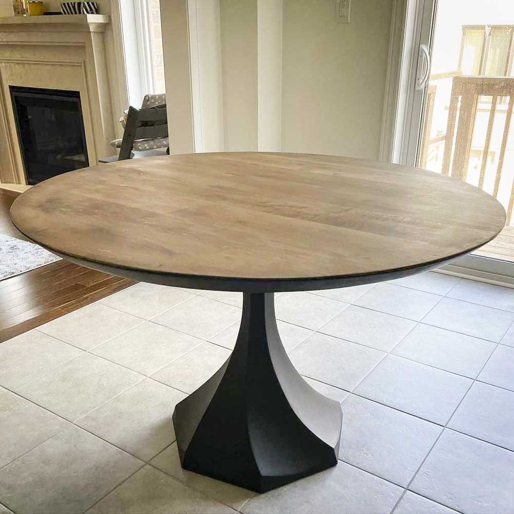Metal Table Base - 311 Uzar - 21, 21, 28H inch table legs table base furniture legs mid century modern base for table top pedestal table base Round dining and kitchen side table Round Dining Base living room glass table base home and living industrial and rustic style heavy duty