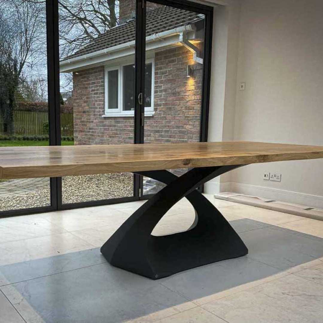 Metal Table Base - 307 Tulipe - 28H inch dining table base metal table base table legs mid century modern Mid Century round dining table furniture legs desk oval pedestal table Kitchen and Dining Pedestal Table Base home and living industrial and rustic style heavy duty