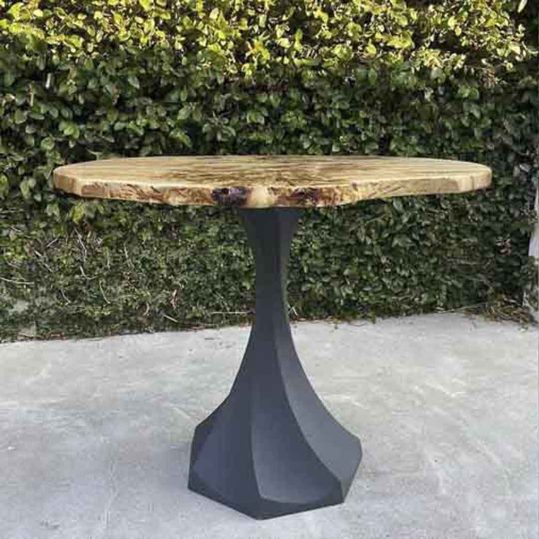 Metal Table Base - 311 Uzar - 21, 21, 28H inch table legs table base furniture legs mid century modern base for table top pedestal table base Round dining and kitchen side table Round Dining Base living room glass table base home and living industrial and rustic style heavy duty