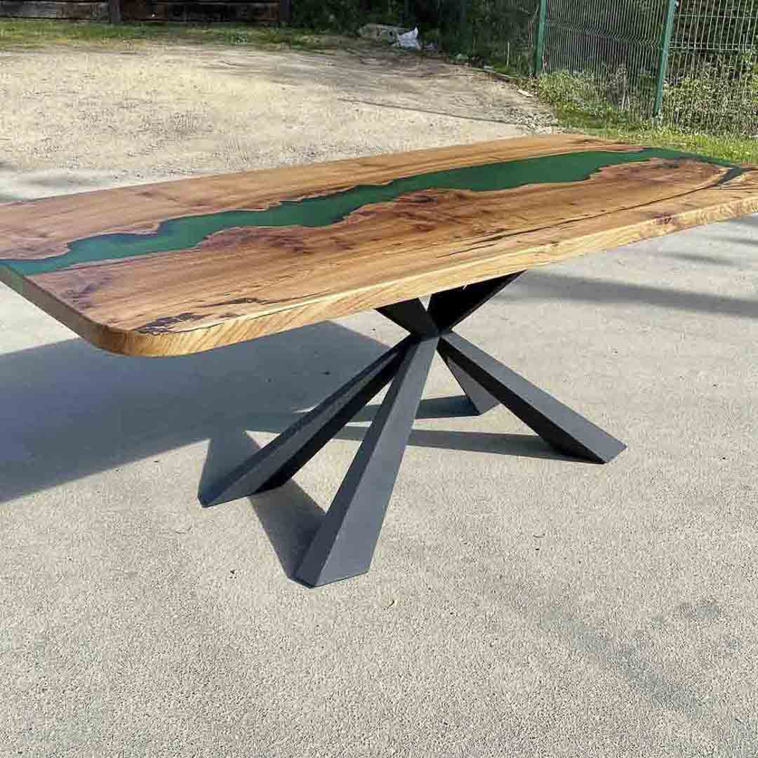 Metal Table Base - 313 Summa - 43, 20, 28H inch dining table base coffee Pedestal base base for table top tulip table base steel side table granite iron trestle table base home and living industrial and rustic style heavy duty