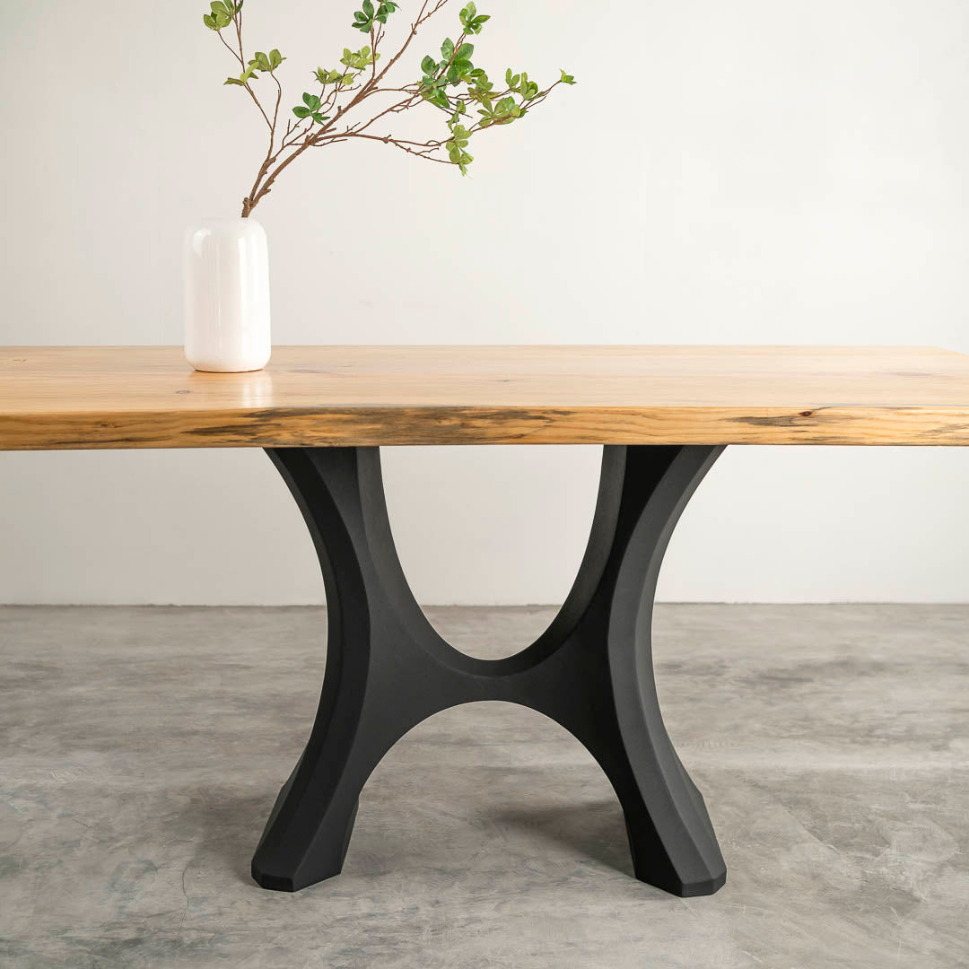 Table Base 322 Haru 28H Metal Furniture Legs; glass table pedestal base; metal table base for glass top; table base for rectangle glass top; round dining table base for glass top;