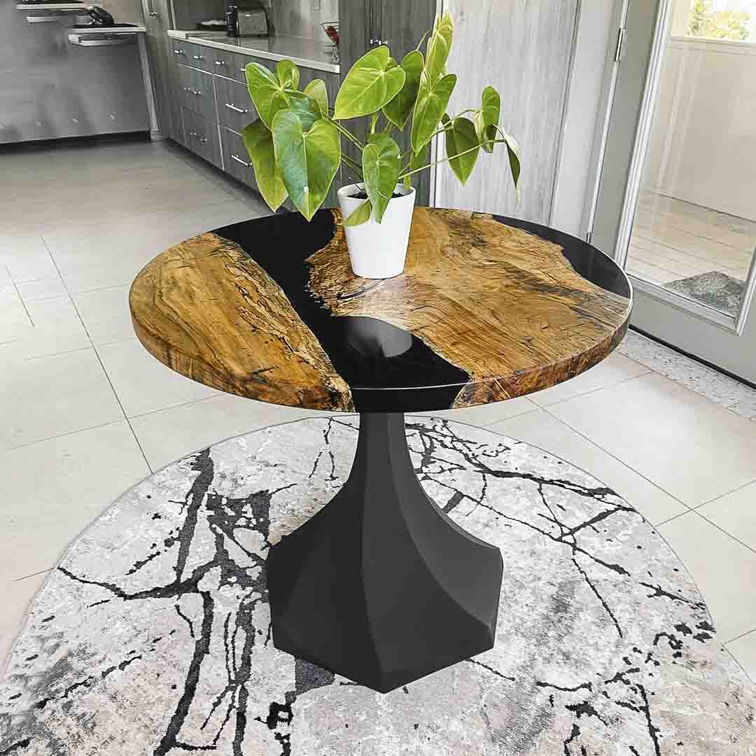 Metal Table Base - 311 Uzar - 21, 21, 28H inch table legs table base furniture legs mid century modern base for table top pedestal table base Round dining and kitchen side table Round Dining Base living room glass table base home and living industrial and rustic style heavy duty