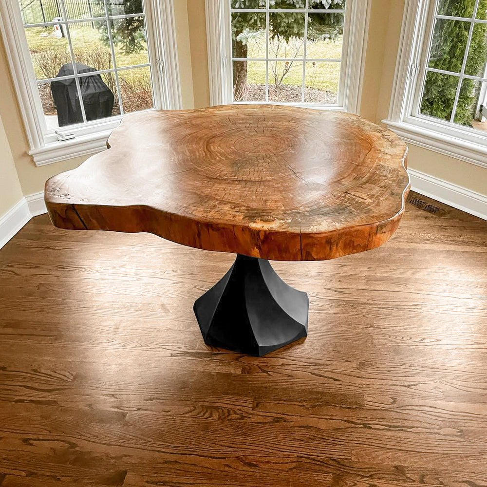 Metal Table Base - 311 Uzar - 21, 21, 28H inch table legs table base furniture legs mid century modern base for table top pedestal table base Round dining and kitchen side table Round Dining Base living room glass table base home and living industrial and rustic style heavy duty