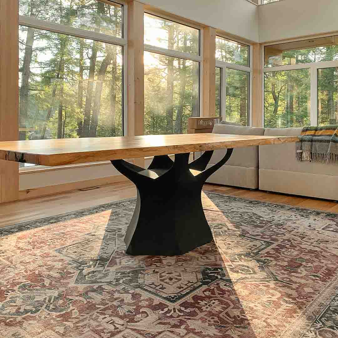 Metal Table Base - 303 Namu - 31, 22, 28H inch round table base farmhouse furniture legs coffee table base dining table base Pedestal table Base base for round table wooden dining table mid century modern home and living industrial and rustic style heavy duty