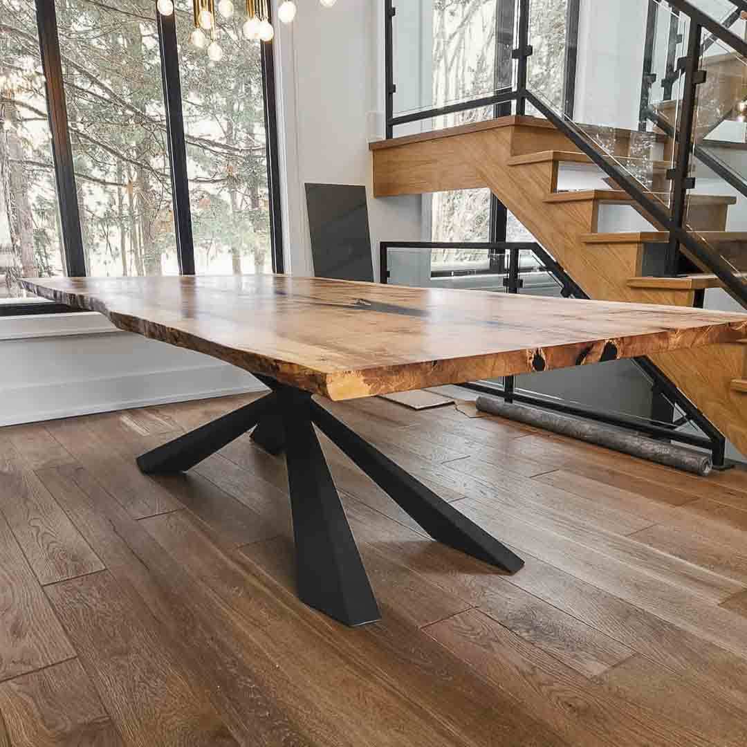 Metal Table Base - 313 Summa - 43, 20, 28H inch dining table base coffee Pedestal base base for table top tulip table base steel side table granite iron trestle table base home and living industrial and rustic style heavy duty