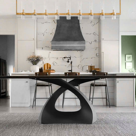 Metal Table Base - 307 Tulipe - 28H inch dining table base metal table base table legs mid century modern Mid Century round dining table furniture legs desk oval pedestal table Kitchen and Dining Pedestal Table Base home and living industrial and rustic style heavy duty