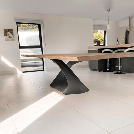 Metal Table Base - 307 Tulipe - 28H inch dining table base metal table base table legs mid century modern Mid Century round dining table furniture legs desk oval pedestal table Kitchen and Dining Pedestal Table Base home and living industrial and rustic style heavy duty