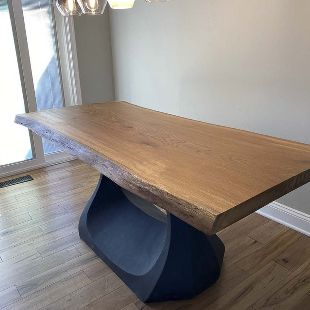 Metal Table Base - 302 Uilani2 - 39, 22, 28H inch metal table legs round table base round dining trestle table tulip Pedestal table Base steel glass trestle table base home and living industrial and rustic style heavy duty