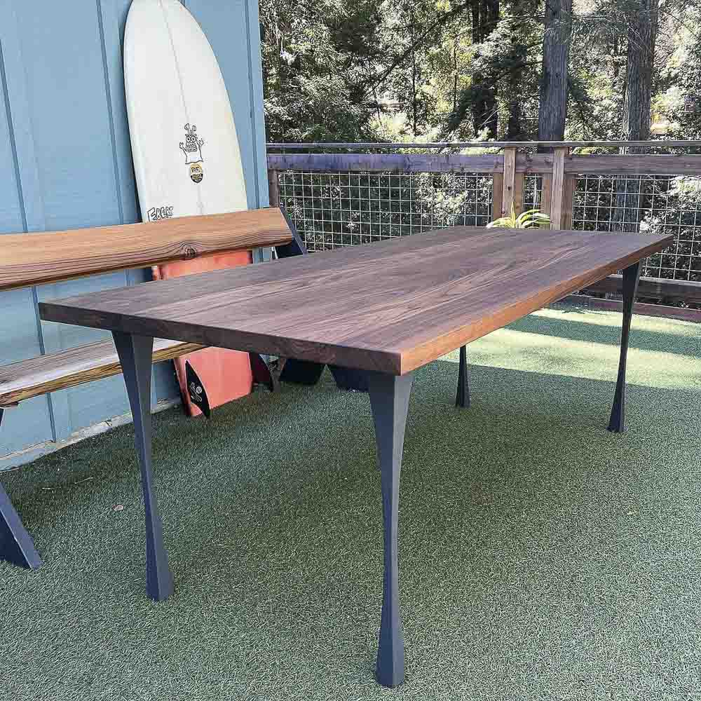 Metal Table Legs - 501 Snello - 2, 2, 28H inch - Set of 4 pcs metal table legs furniture kitchen and dining dining table mid century modern handmade furniture office desk industrial & rustic style heavy duty flowyline design