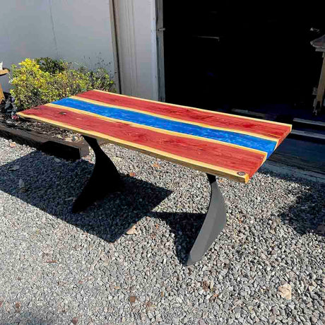 Metal Table Legs - 415 Botas - 22W, 28H inch - Set of 2 pcs round dining table desk legs woodwork steel table base handmade furniture iron table legs live edge hallway table wood table legs epoxy modern desk industrial & rustic style heavy duty