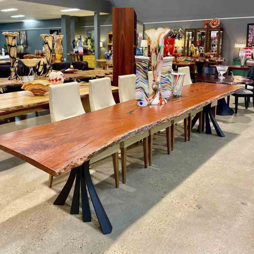 Metal Table Legs - 420 Akro - 24W, 28H inch - Set of 2 pcs metal table legs furniture dining table wooden legs steel flowyline design iron live edge table legs wood sofa hallway table entryway table industrial & rustic style heavy duty flowyline design