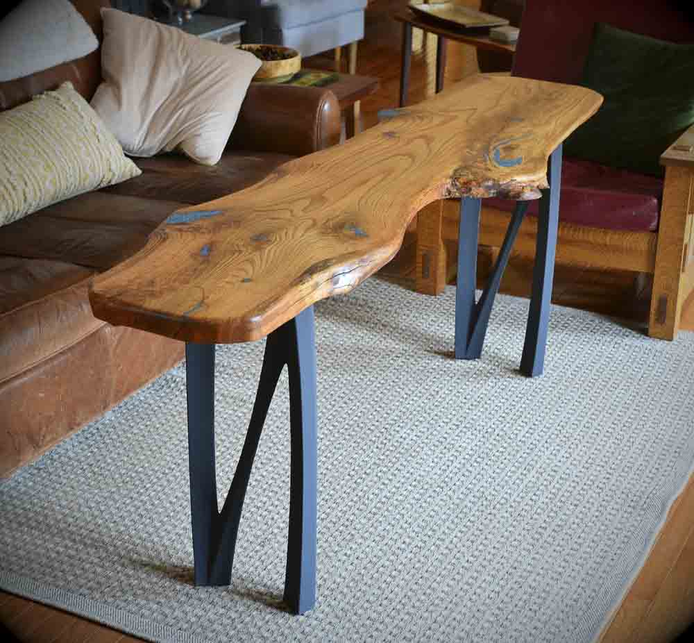 Metal Console Table Legs - 210 Norah - 10W, 28H inch - Set of 2 pcs metal table legs desk counter table side table Narrow Console Table handmade furniture counter height pipe counter base console table legs hallway table console table narrow round counter height table bar table