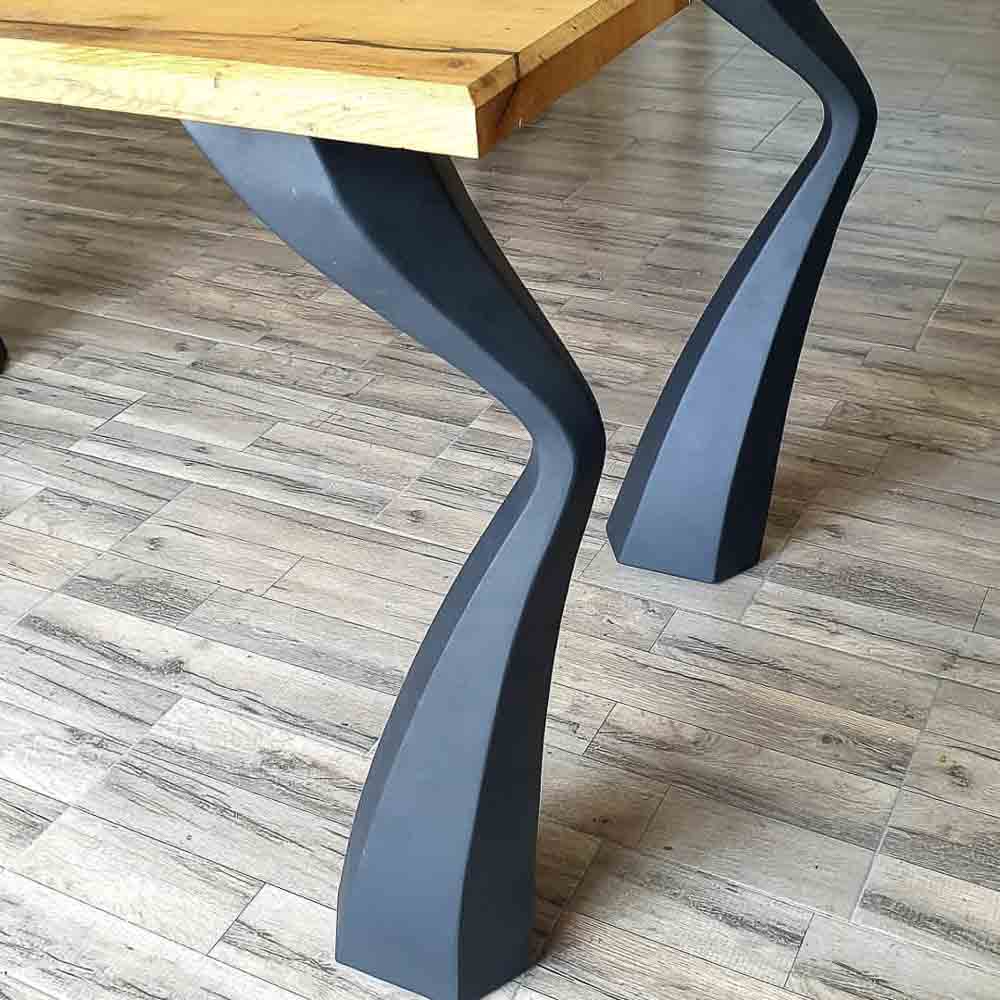 Metal Table Legs - 503 Seung - 3W, 28H inch - Set of 4 pcs metal table legs furniture round dining table outdoor furniture woodwork handmade furniture live edge table legs wood table legs industrial & rustic style heavy duty