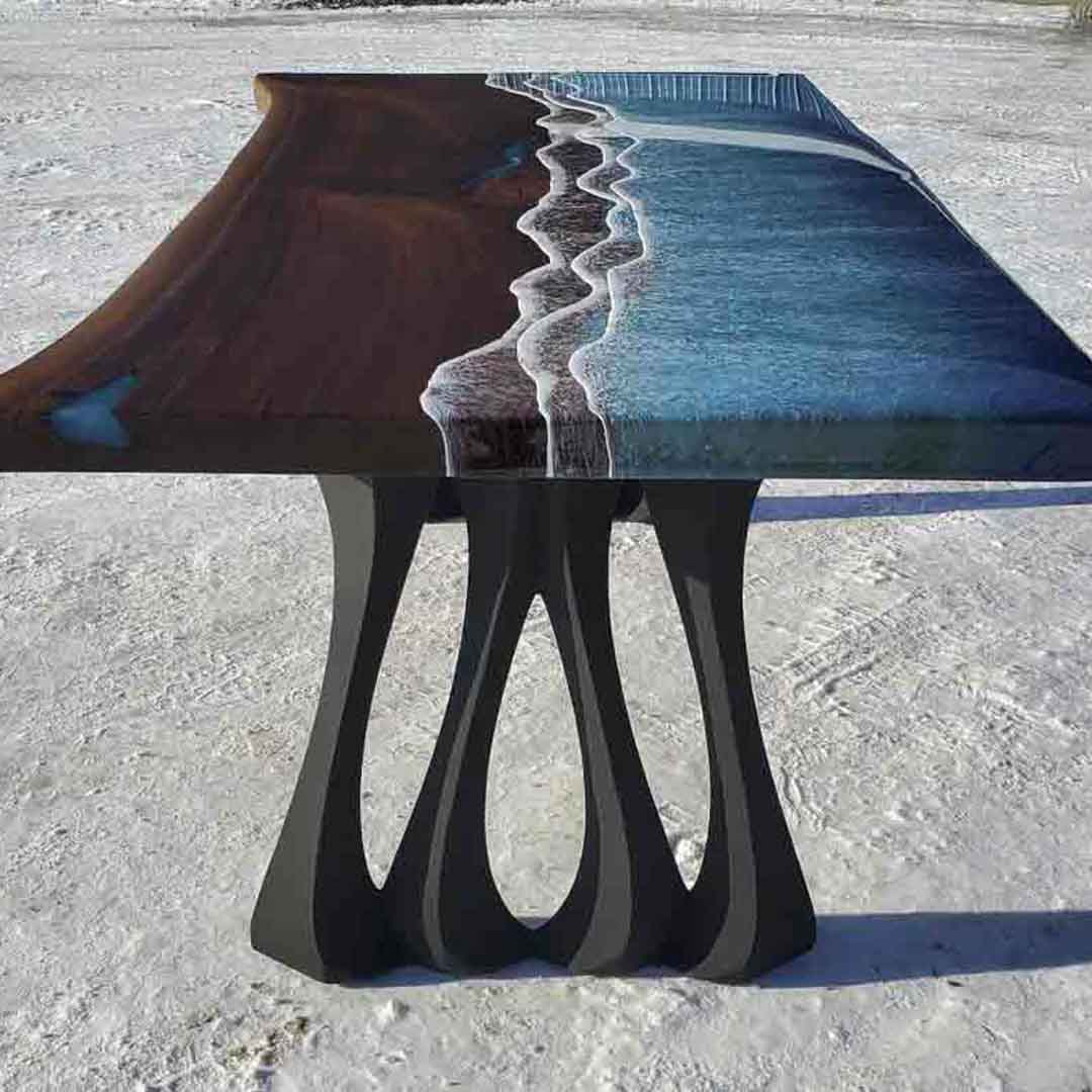 Metal Table Legs - 410 Radix - 28H inch - Set of 2 pcs metal table legs furniture legs round dining table desk legskitchen and dining woodwork dining table handmade furniture modern desk flowyline design industrial & rustic style heavy duty flowyline design