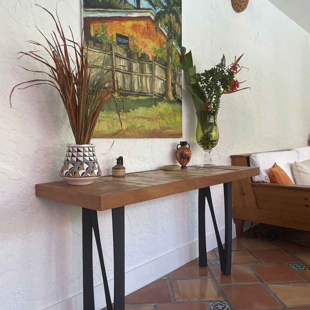 Metal Console Table Legs - 210 Norah - 10W, 28H inch - Set of 2 pcs metal table legs desk counter table side table Narrow Console Table handmade furniture counter height pipe counter base console table legs hallway table console table narrow round counter height table bar table