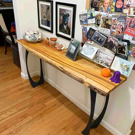 Metal Console Table Legs - 211 Cleo - 28H inch - Set of 2 pcs metal table legs furniture console table desk legs side table steel table base entryway table Narrow Console Table handmade furniture diy round counter height table bar table