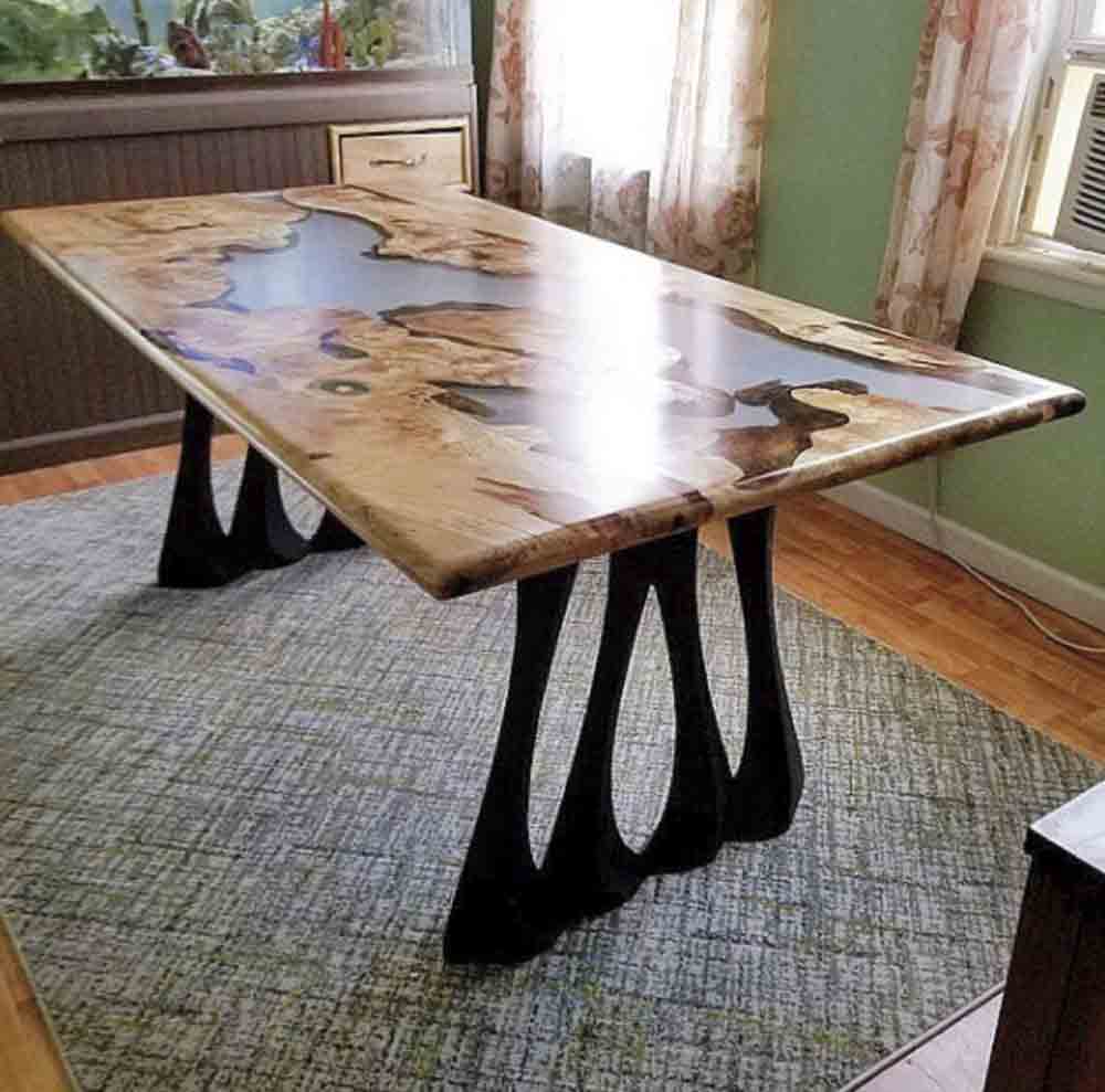 Metal Table Legs - 410 Radix - 28H inch - Set of 2 pcs metal table legs furniture legs round dining table desk legskitchen and dining woodwork dining table handmade furniture modern desk flowyline design industrial & rustic style heavy duty flowyline design