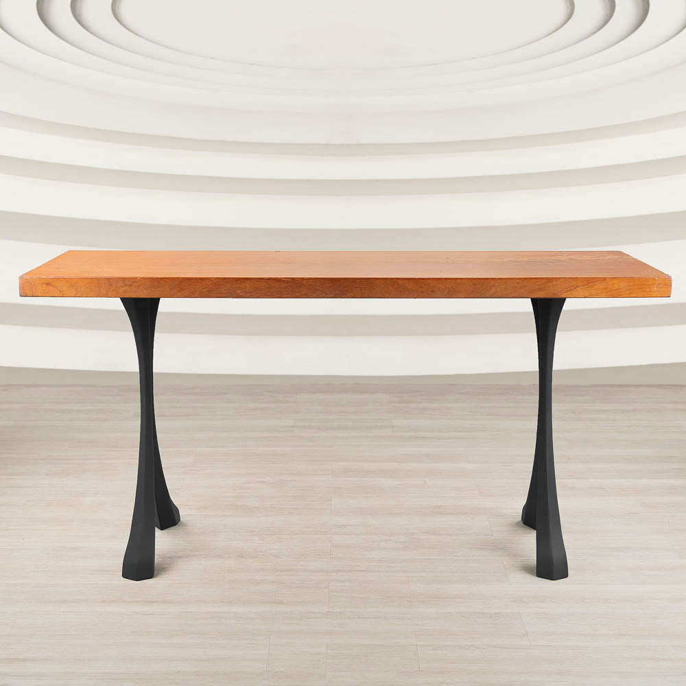 Metal Console Table Legs - 209 Xeni - 15W, 28H inch - Set of 2 pcs metal table legs dining table side table legs counter table console table sofa table legs iron table legs live edge table legs modern desk entryway table flowyline design round counter height table bar table