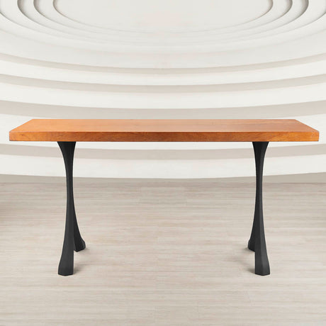 Metal Console Table Legs - 209 Xeni - 15W, 28H inch - Set of 2 pcs metal table legs dining table side table legs counter table console table sofa table legs iron table legs live edge table legs modern desk entryway table flowyline design round counter height table bar table