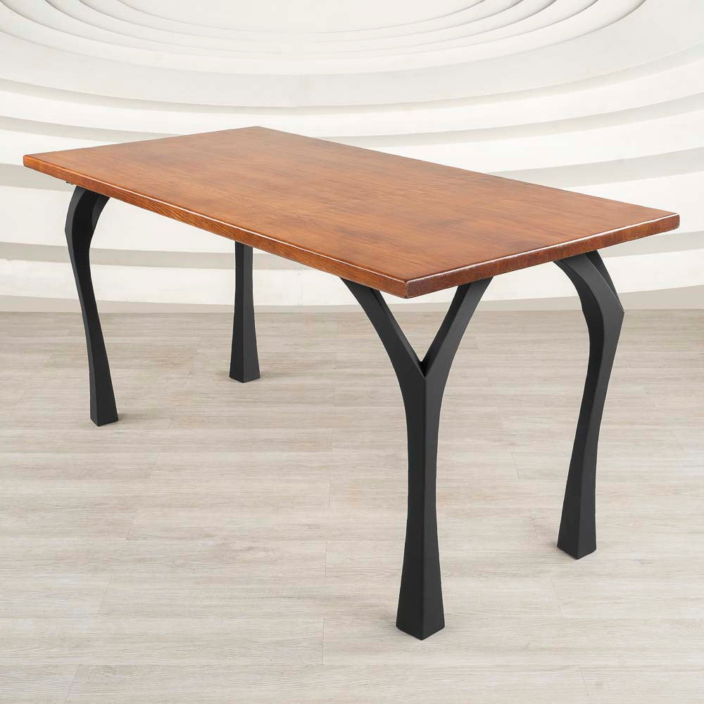 Metal Table Legs - 506 Faras - 12W, 28H inch - Set of 4 pcs table furniture legs dining table kitchen and dining office desk farmhouse table large dining cast iron hallway farmhouse furniture wood steel desk legs industrial & rustic style heavy duty flowyline design