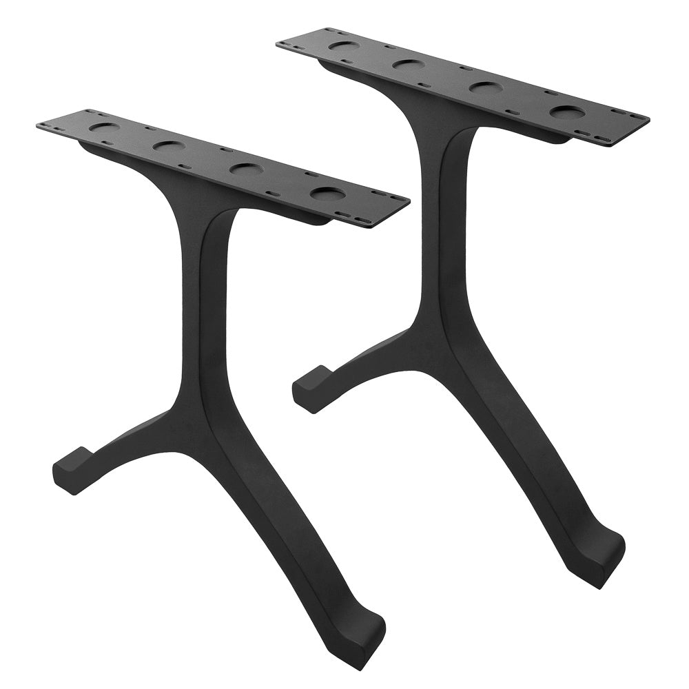 Metal Table Legs - 401 Wishbone - 28W, 28H inch - Set of 2 pcs metal table legs steel table dining table Wishbone steel Furniture legs trestle table live edge dining entryway desk legsflowyline design office desk industrial & rustic style heavy duty
