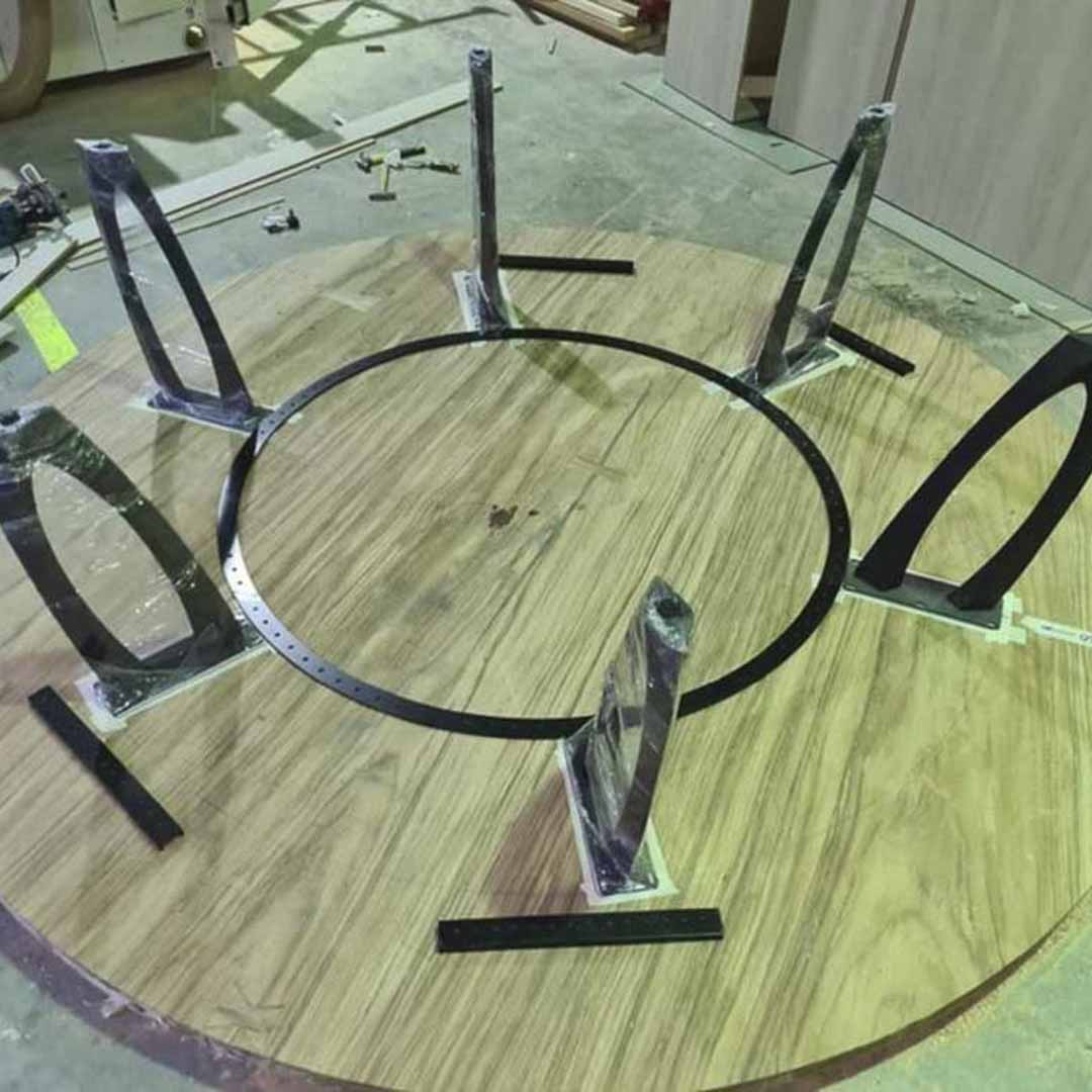 Metal Table Legs - 505 Udo - 3W, 28H inch - Set of 4 pcs metal table legs furniture legs round dining table metal desk legs dining table hairpin legs trestle table base glass table base flowyline design industrial & rustic style heavy duty