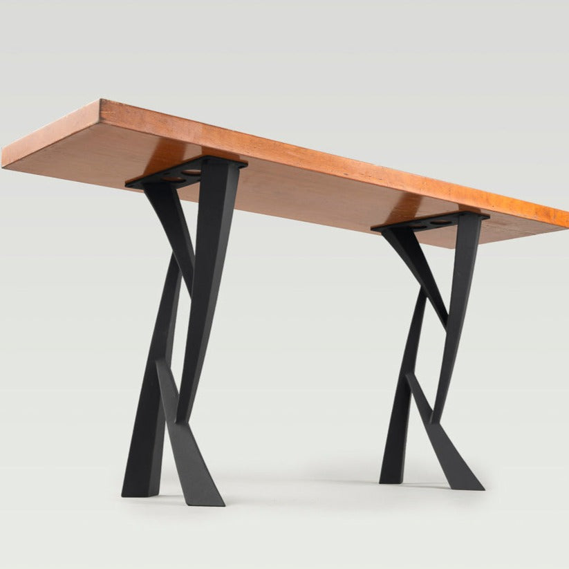 Metal Console Table Legs - 203 Draco - 14W, 28H inch - Set of 2 pcs metal table legs coffee table counter table console table dining table side table mid century modern Wood Console Table NarrowLive Edge entryway table console table narrow diy round counter height table bar table