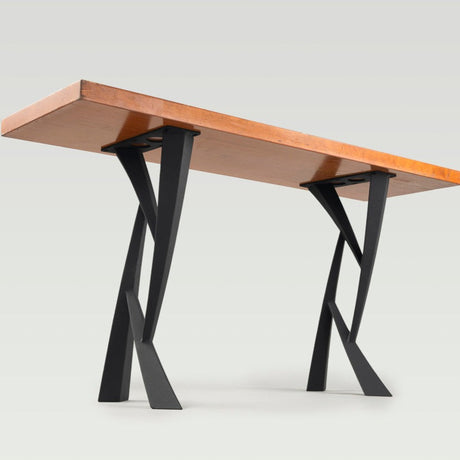 Metal Console Table Legs - 203 Draco - 14W, 28H inch - Set of 2 pcs metal table legs coffee table counter table console table dining table side table mid century modern Wood Console Table NarrowLive Edge entryway table console table narrow diy round counter height table bar table