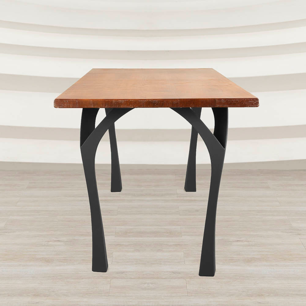 Metal Table Legs - 506 Faras - 12W, 28H inch - Set of 4 pcs table furniture legs dining table kitchen and dining office desk farmhouse table large dining cast iron hallway farmhouse furniture wood steel desk legs industrial & rustic style heavy duty flowyline design