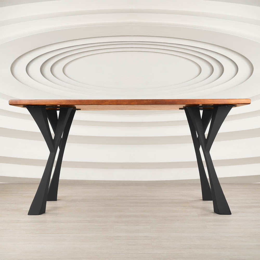 Metal Table Legs - 507 Yami - 4W, 28H inch - Set of 4 pcs metal table legs desk legs dining table steel table base woodworking furniture legs handmade furniture industrial live edge office desk flowyline design industrial & rustic style heavy duty flowyline design