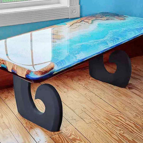 Metal Table Legs - 406 Luma - 17W, 28H inch - Set of 2 pcs metal table legs furniture dining table iron table legs hallway table sofa live edge table legs flowyline design industrial & rustic style heavy duty flowyline design