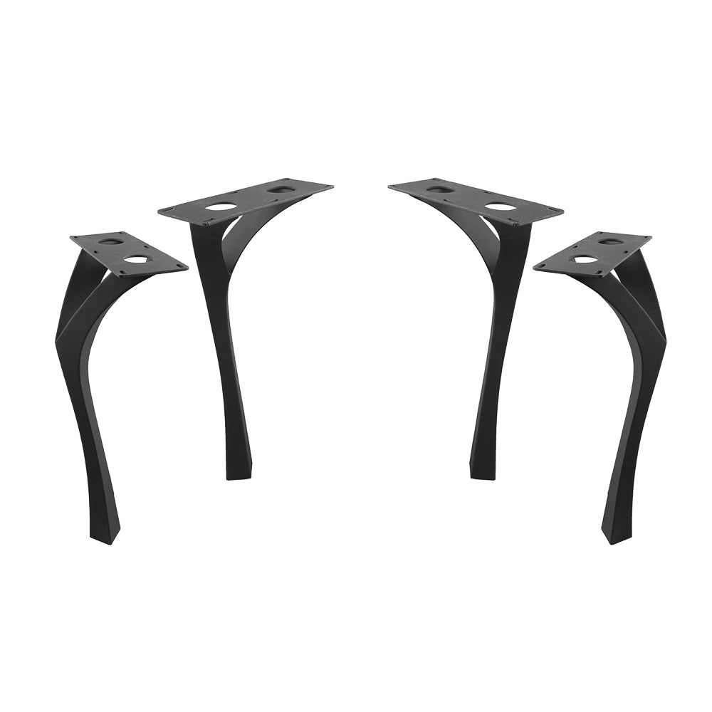 Metal Table Legs - 506 Faras - 12W, 28H inch - Set of 4 pcs table furniture legs dining table kitchen and dining office desk farmhouse table large dining cast iron hallway farmhouse furniture wood steel desk legs industrial & rustic style heavy duty flowyline design