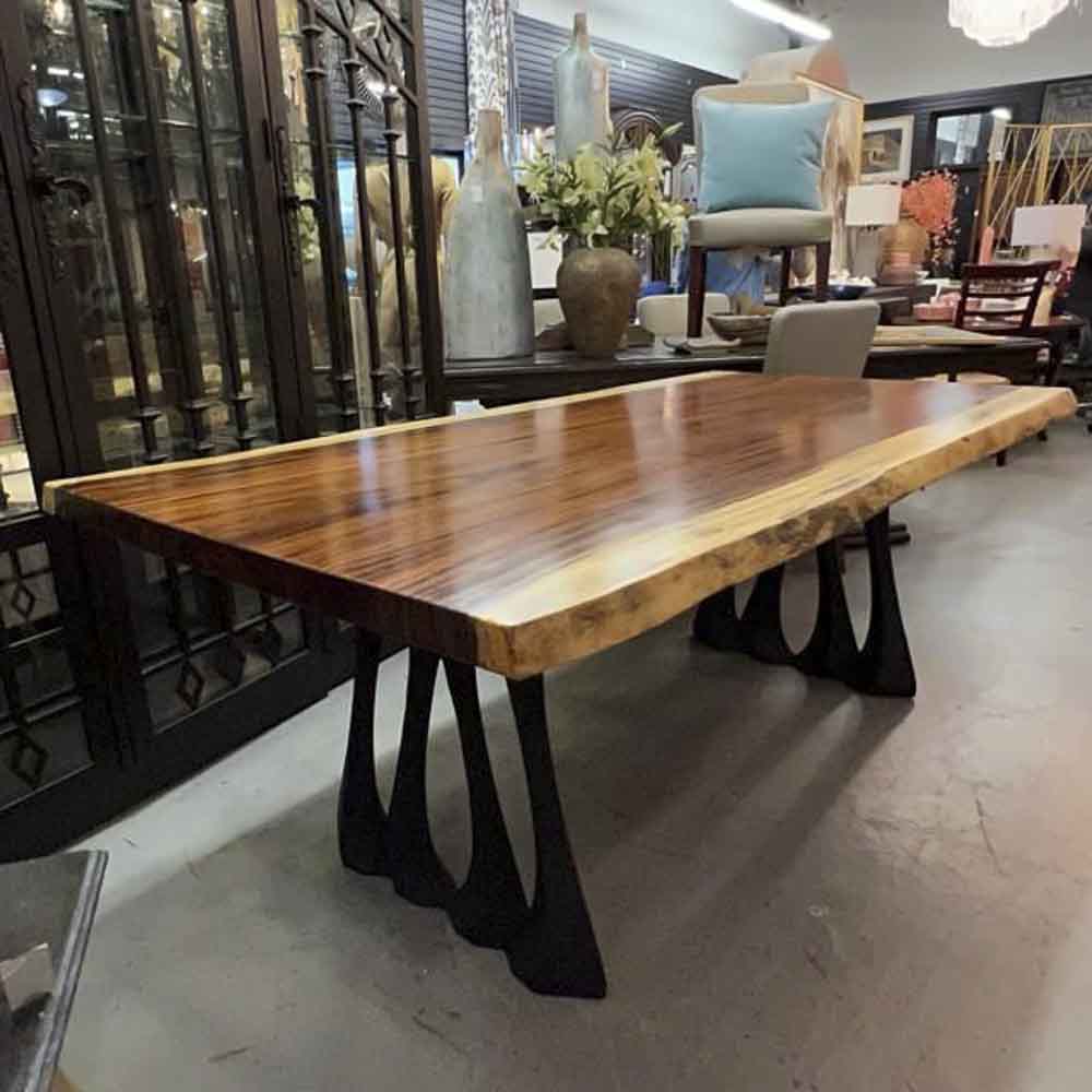 Metal Table Legs - 410 Radix - 28H inch - Set of 2 pcs metal table legs furniture legs round dining table desk legskitchen and dining woodwork dining table handmade furniture modern desk flowyline design industrial & rustic style heavy duty flowyline design