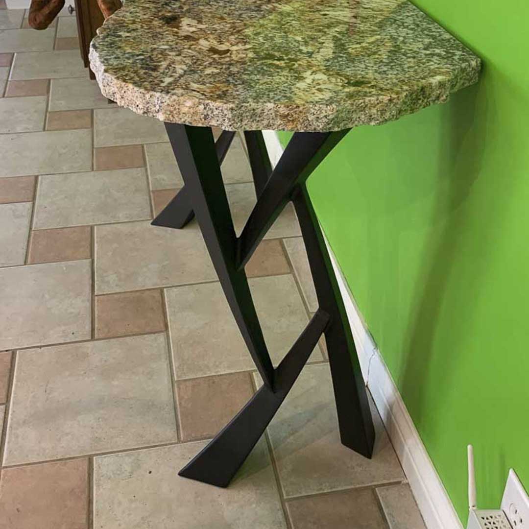 Metal Console Table Legs - 203 Draco - 14W, 28H inch - Set of 2 pcs metal table legs coffee table counter table console table dining table side table mid century modern Wood Console Table NarrowLive Edge entryway table console table narrow diy round counter height table bar table