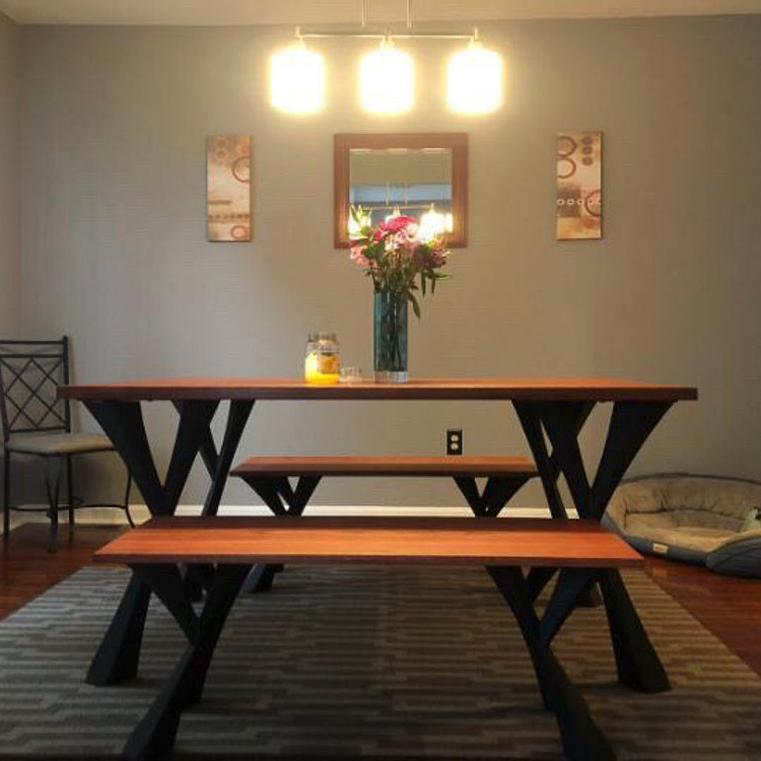 Metal Table Legs - 507 Yami - 4W, 28H inch - Set of 4 pcs metal table legs desk legs dining table steel table base woodworking furniture legs handmade furniture industrial live edge office desk flowyline design industrial & rustic style heavy duty flowyline design