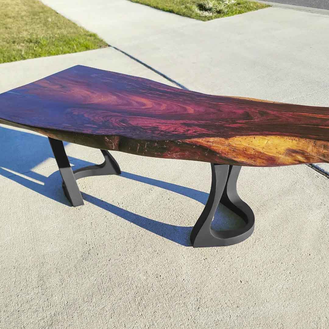 Bench Legs 117 Uzar 16H for Woodworking, Live Edge Tabletop Flowyline Design Coffee Table Base for DIY furniture dining home decor epoxy woodworkbench steel table legs farmhouse outdoor bench metal coffee table round stool legs modern desk small bench charcuterie narrow wood bench modern metal legs for bench