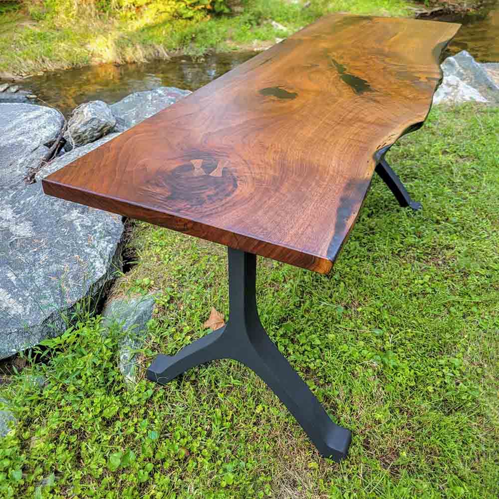 Metal Table Legs - 401 Wishbone - 28W, 28H inch - Set of 2 pcs metal table legs steel table dining table Wishbone steel Furniture legs trestle table live edge dining entryway desk legsflowyline design office desk industrial & rustic style heavy duty