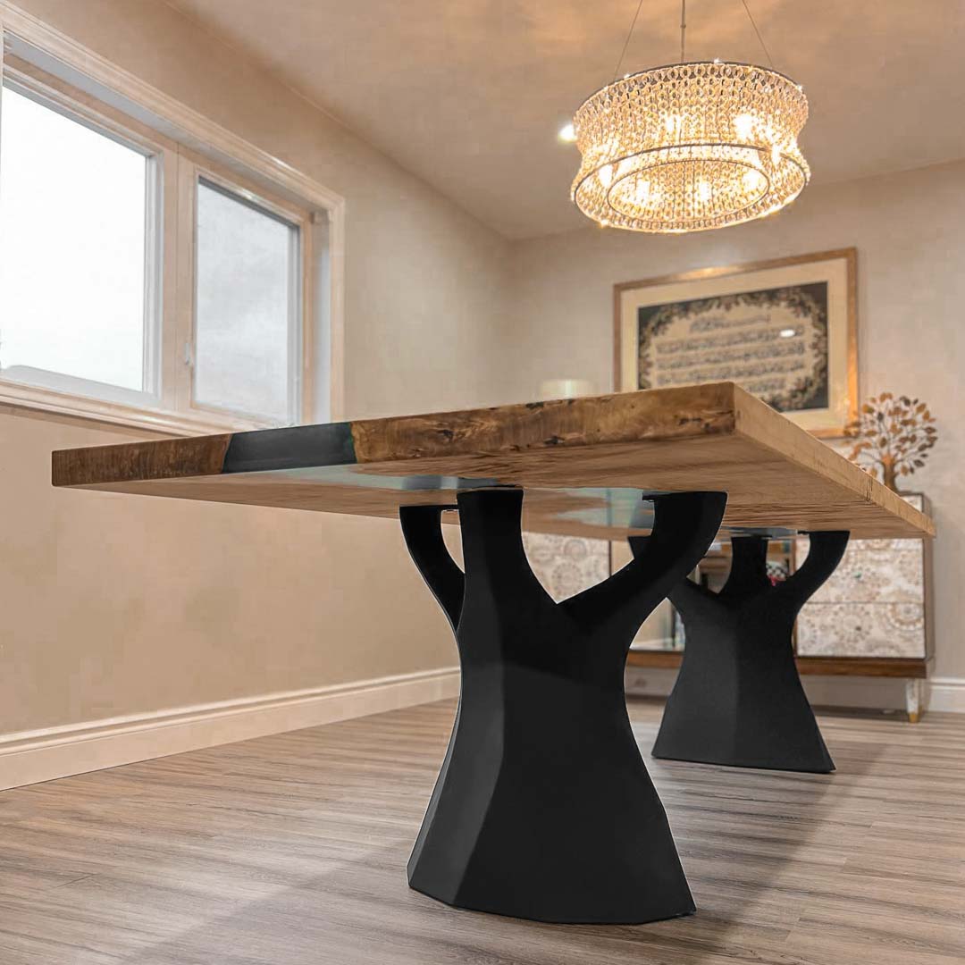 Metal Table Legs - 413 Ramo - 22W, 28H inch - Set of 1 pcs metal table legs round dining dining table furniture woodwork made in the usa gold table legs modern desk Steel farmhouse base granite table base glass industrial & rustic style heavy duty