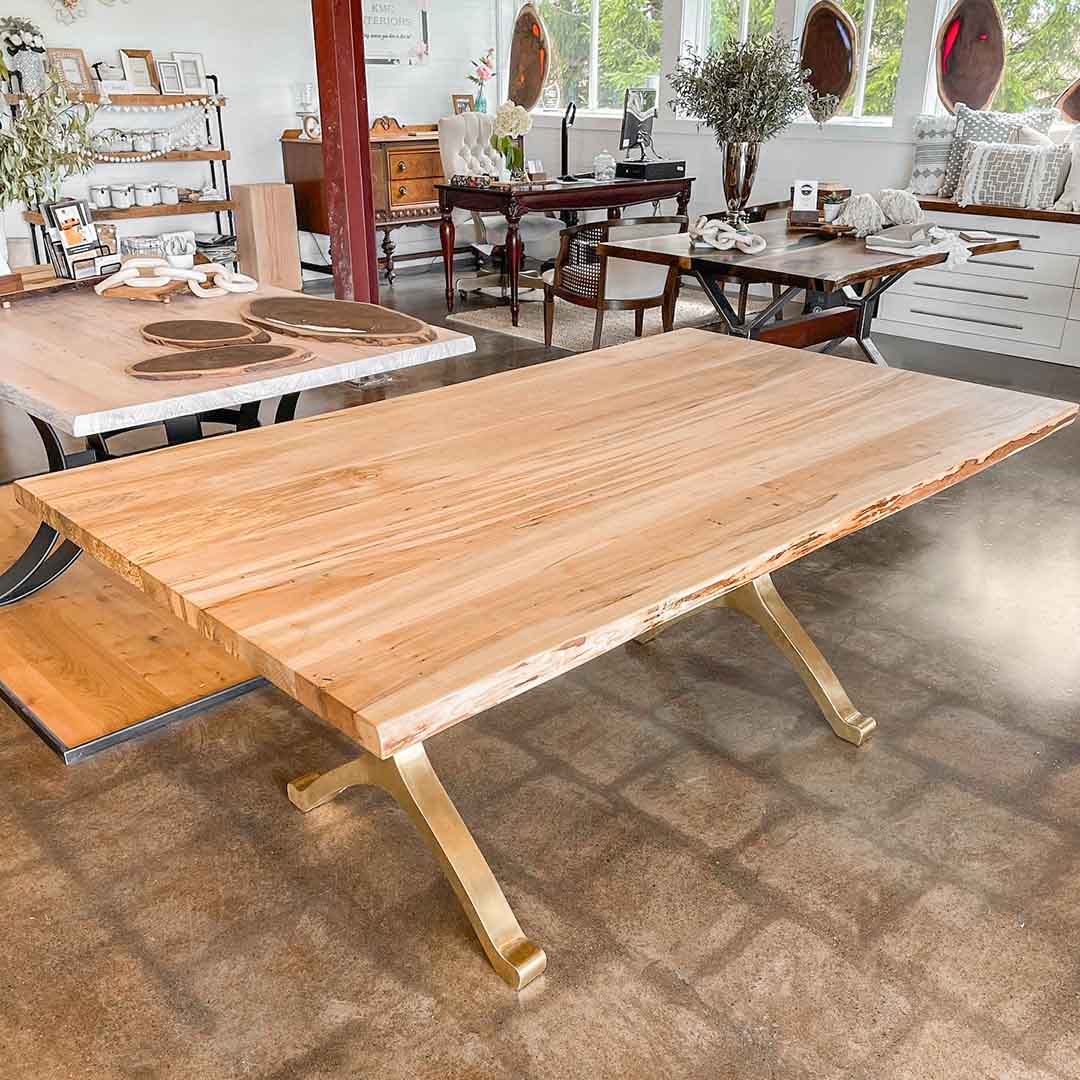 Gold Brass Table Legs - 430 Wishbone - 28W, 28H inch - Set of 2 pcs metal table legs furniture brass table dining table steel kitchen and dining flowyline design handmade furniture modern desk industrial & rustic style heavy duty sofa table legs