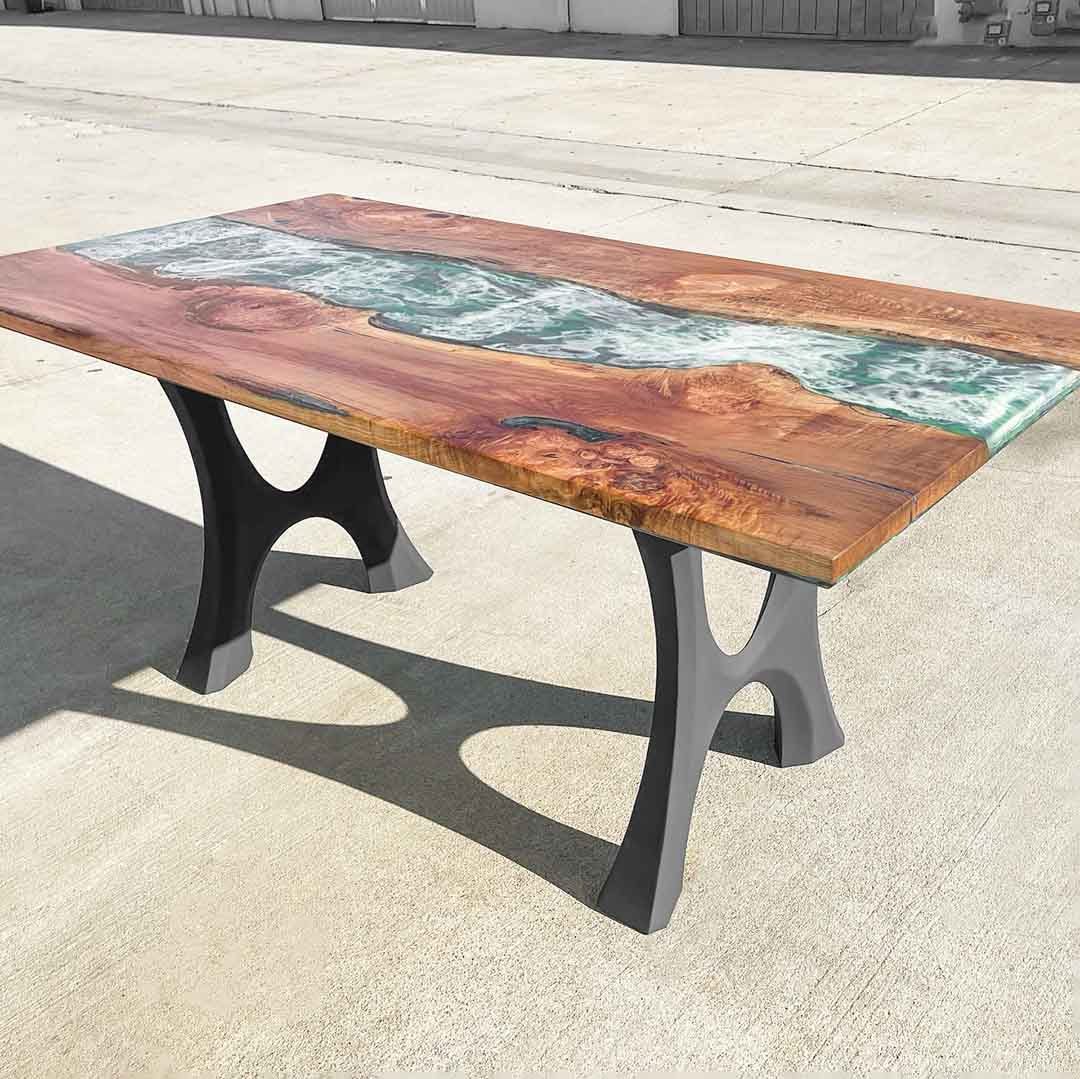 Furniture Legs 405 Haru 28H Modern Metal Dining Table Legs - Set of 2 pcs table legs modern desk live edge table legs industrial wood dining table office desk iron wood table legs sofa large dining table industrial & rustic style heavy duty