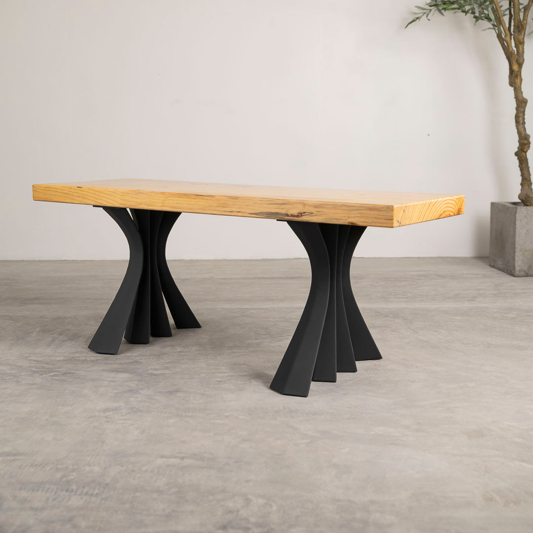 Bench Legs 126 Akro - 16H inch - Set of 2 pcs of FlowyLine Design Coffee Table Base for DIY furniture dining home decor epoxy woodworkmetal table legs steel bench legs coffee table farmhouse outdoor bench metal coffee table handmade home decor woodwork mid century modern rustic table legs metal legs for bench