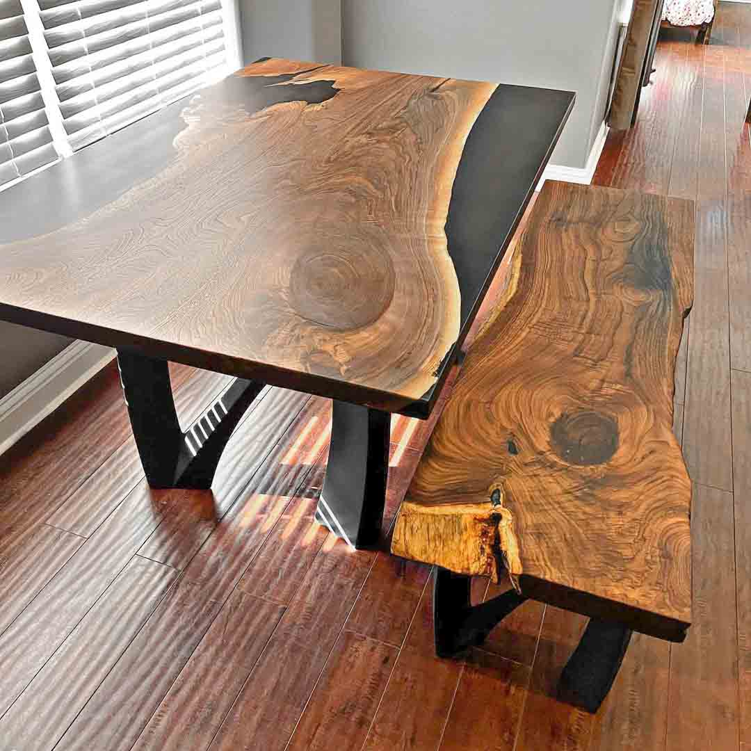 Metal Table Legs - 407 Norah - 24W, 28H inch - Set of 2 pcs metal table legs steel table legs modern coffee table kitchen and dining flowyline design outdoor furniture woodwork dining table handmade furniture rustic dining table reclaimed table industrial & rustic style heavy duty